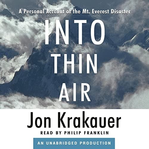 Into Thin Air audiobook cover
