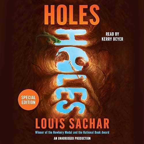 Holes audiobook cover